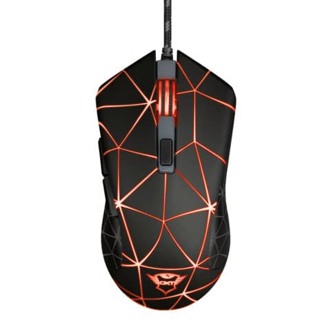 Mouse gaming illuminato Trust GXT133 LOCX nero con luci LED a 4 colori 22988